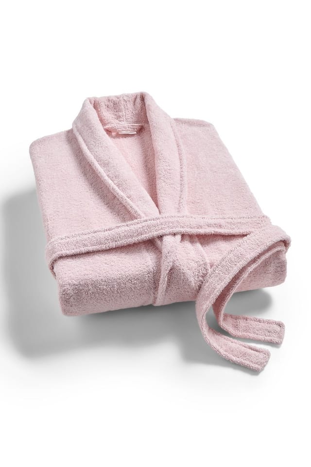 Christy CHRISTY Women's 'Serene' Soft Combed Cotton Bath Robe in Pink - 2