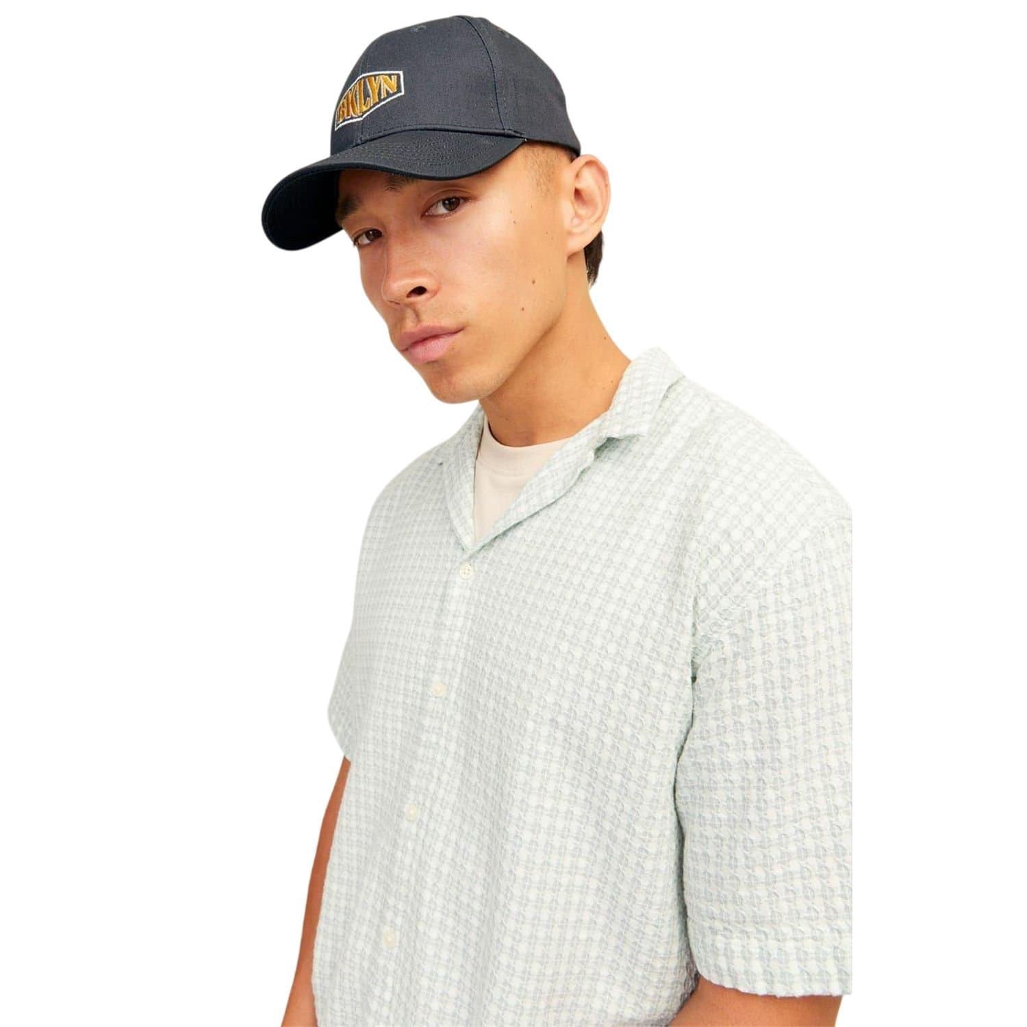 jack & jones Jack & Jones Men's Lettering Baseball Cap in Black