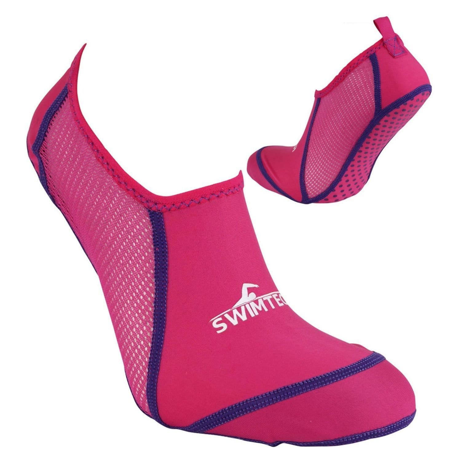 SwimTech Men's Pool Socks Pink Size 10-13