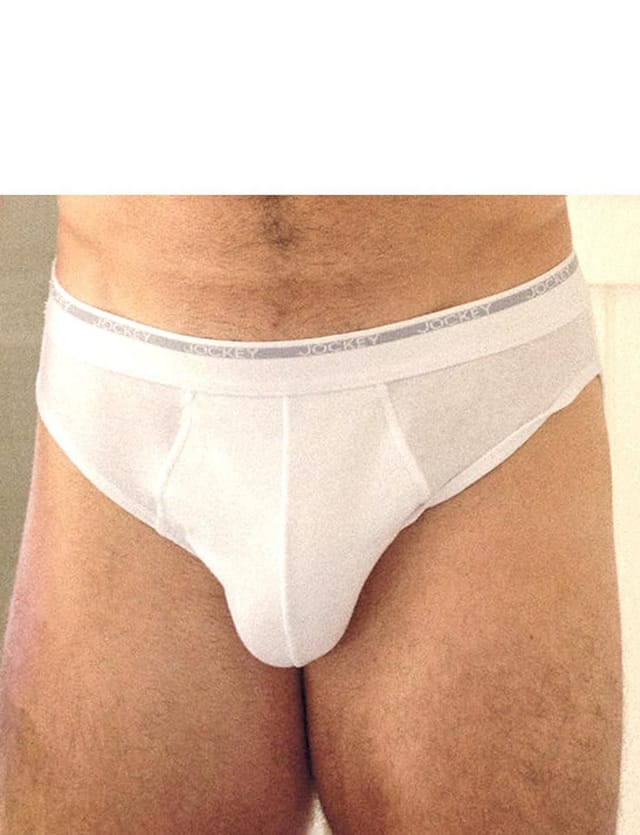 JOCKEY Jockey Men's Cotton Slip Brief 2 Pack in White - 2