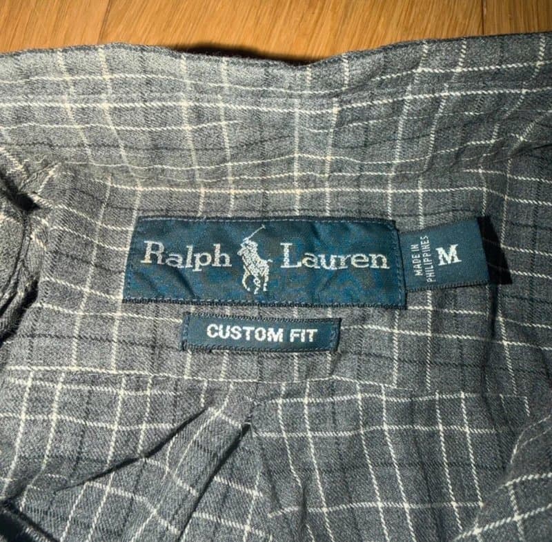 Ralph Lauren Ralph Lauren Custom Fit Windowpane Check Shirt | Men's Size M | Vintage Condition