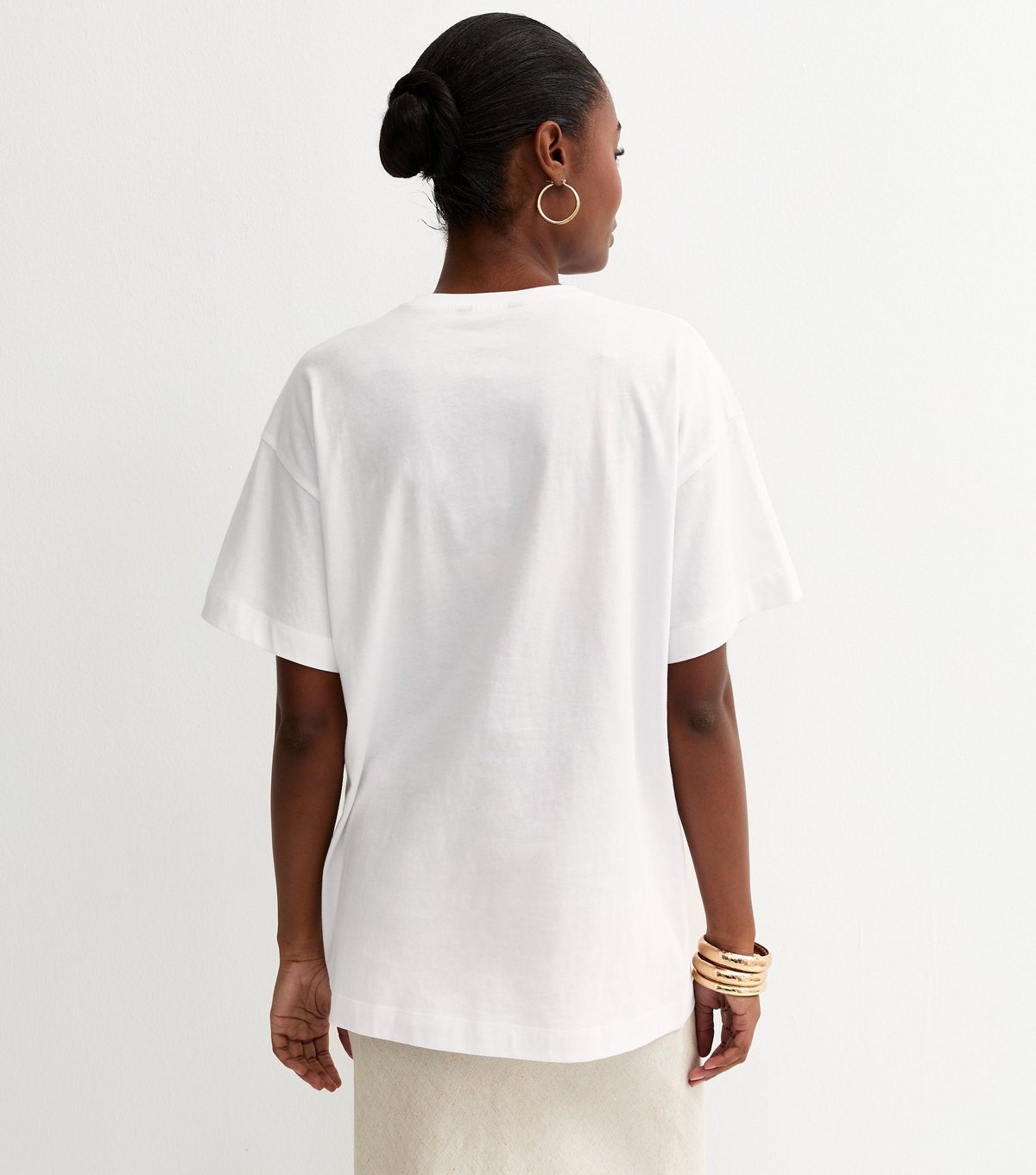 New Look Women's White Rooster Print Oversized Tee New Look - 4