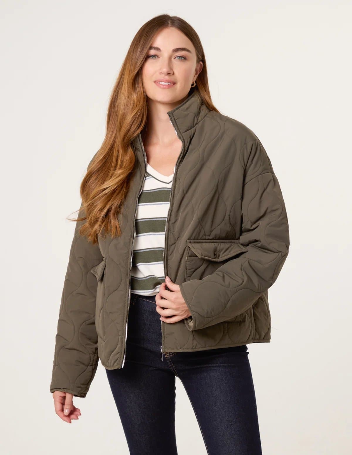 Blue Vanilla Quilted Jacket