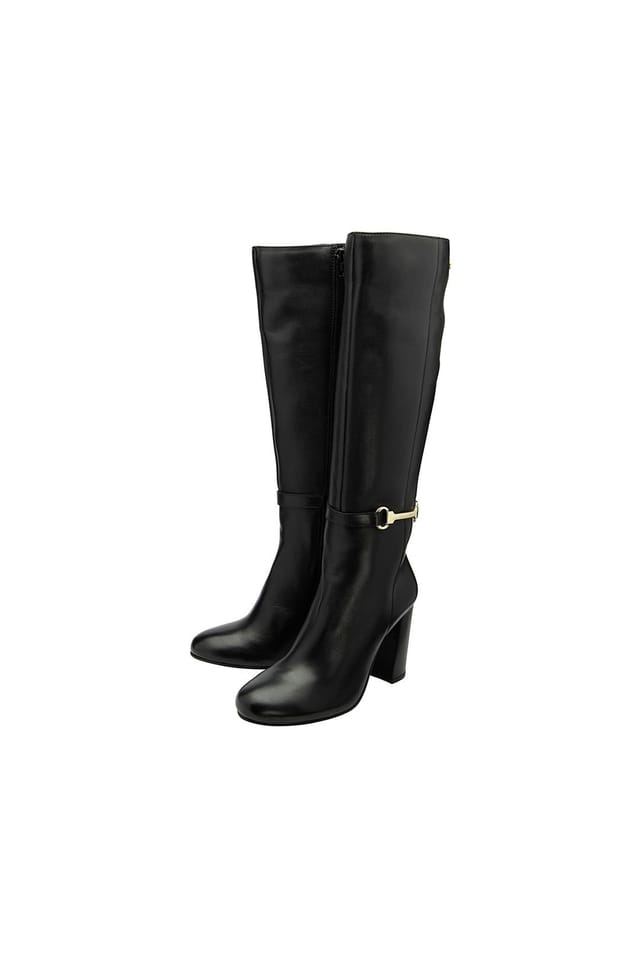 Ravel Ravel Women's Black Leather 'Christon' Knee-High Boots - 2