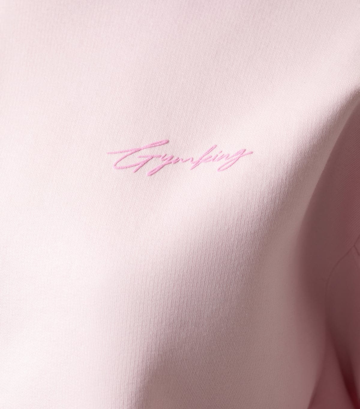 Gym King Women's Light Pink Embroidered Logo Hoodie Gym King New Look - 4