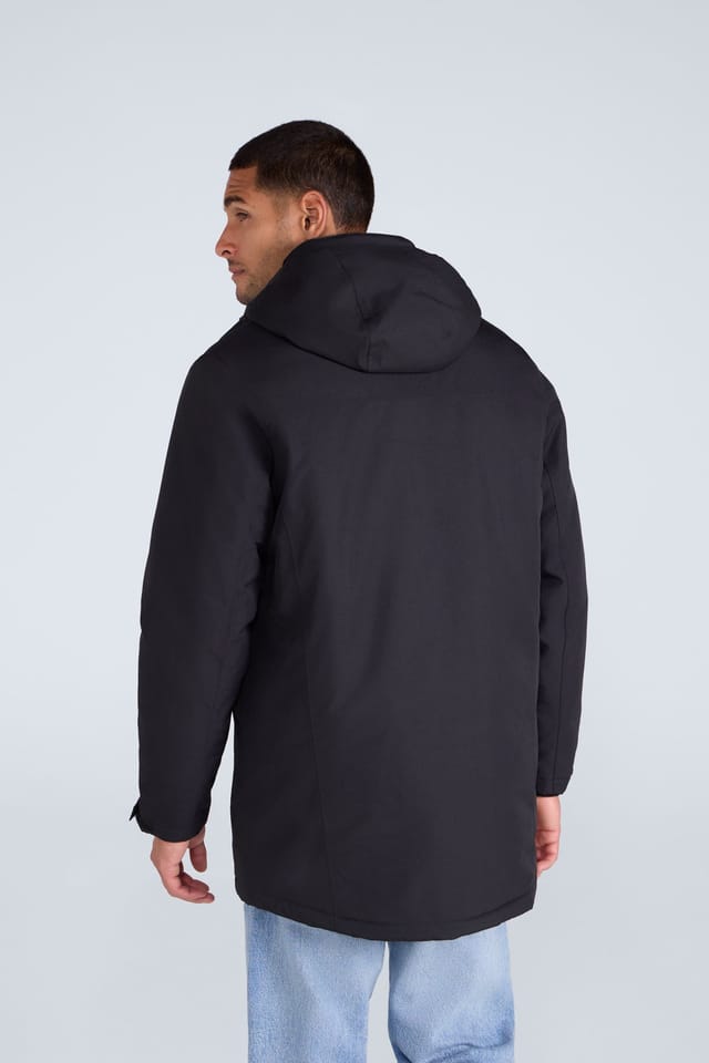 Animal Animal Men's 'Lisbon' Waterproof Breathable Side Pockets Taped Seams Thermal Parka in Black - 3