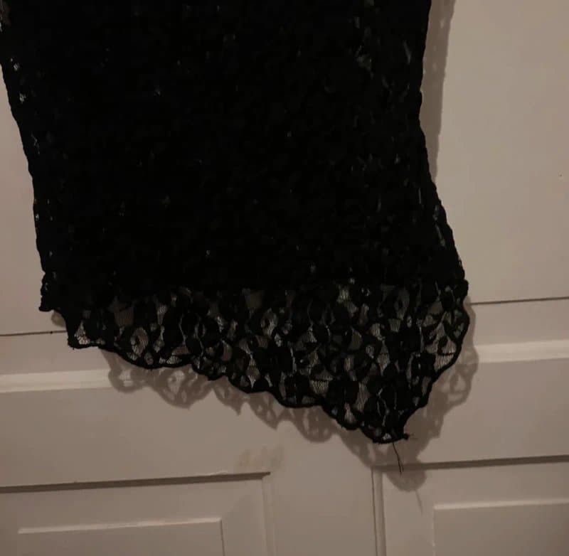 Bershka Asymmetrical lace top