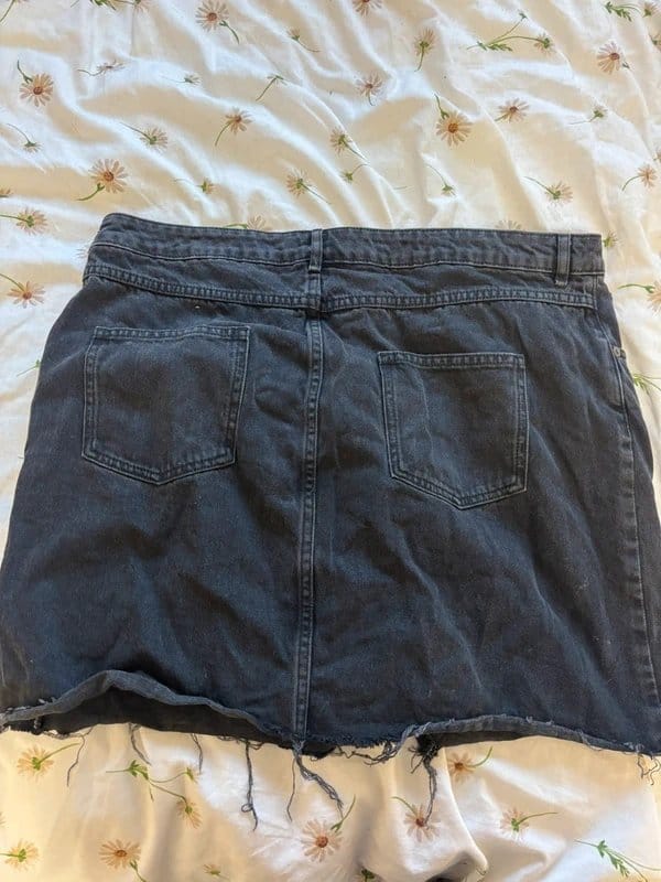 ASOS Black Denim Mini Skirt