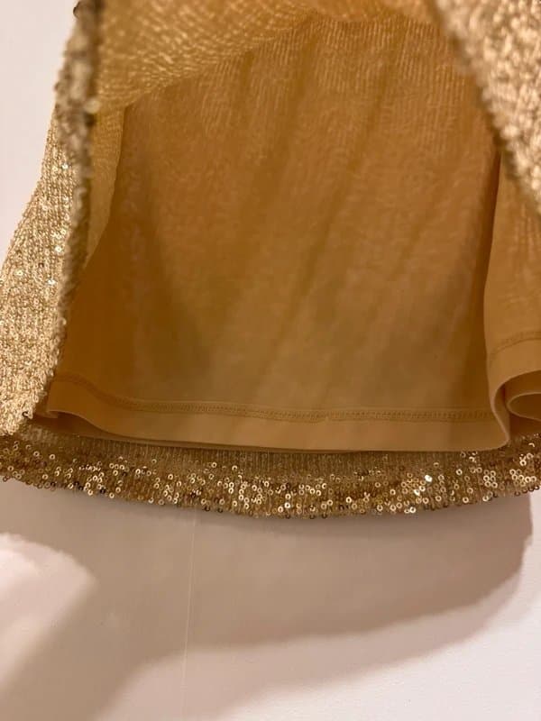 ASOS Design ASOS Gold Sequin Mini Skirt