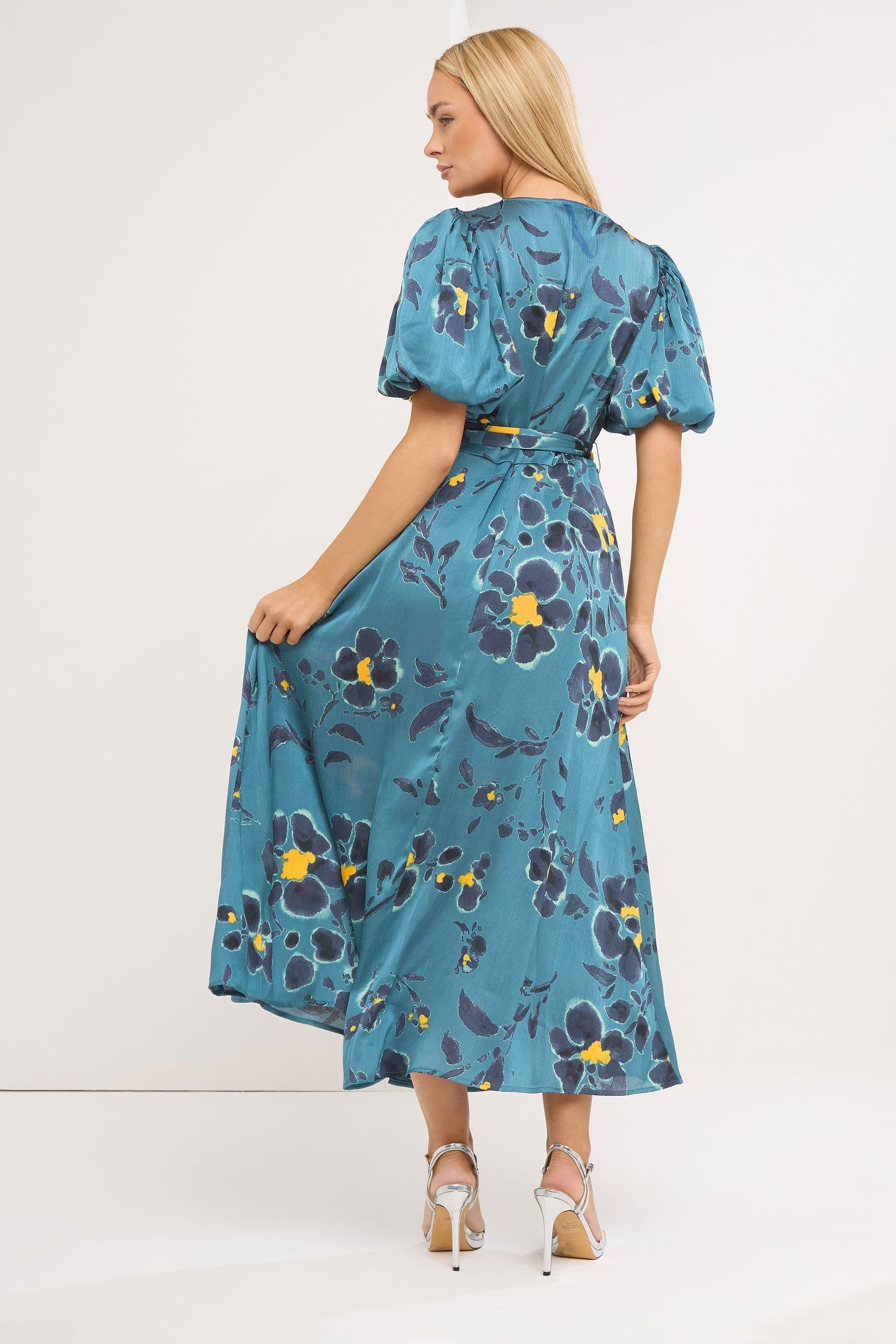 Star By Julien Macdonald Star by Julien Macdonald Women's Floral Shirt Dress in Turquoise - 4