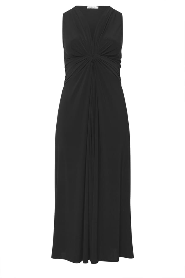 Yours Yours Women's Abstract Knot Detail Dress in Black - 2
