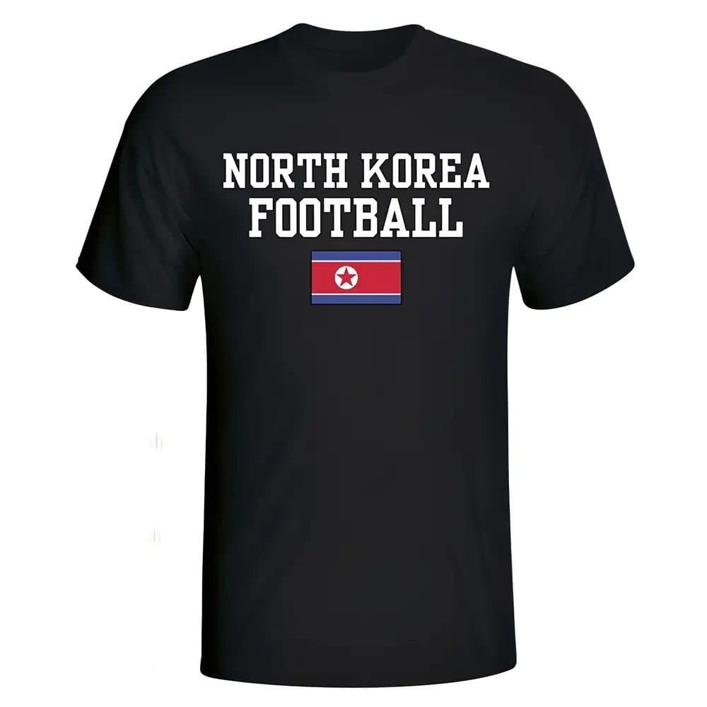North Korea North Korea Men's Football T-Shirt in Black