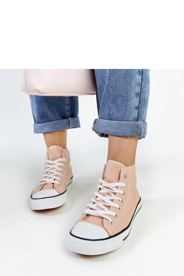 Love Lace Love Lace Women's Eliska Light Pink High Top Summer Breathable Fabric Sneakers - 3