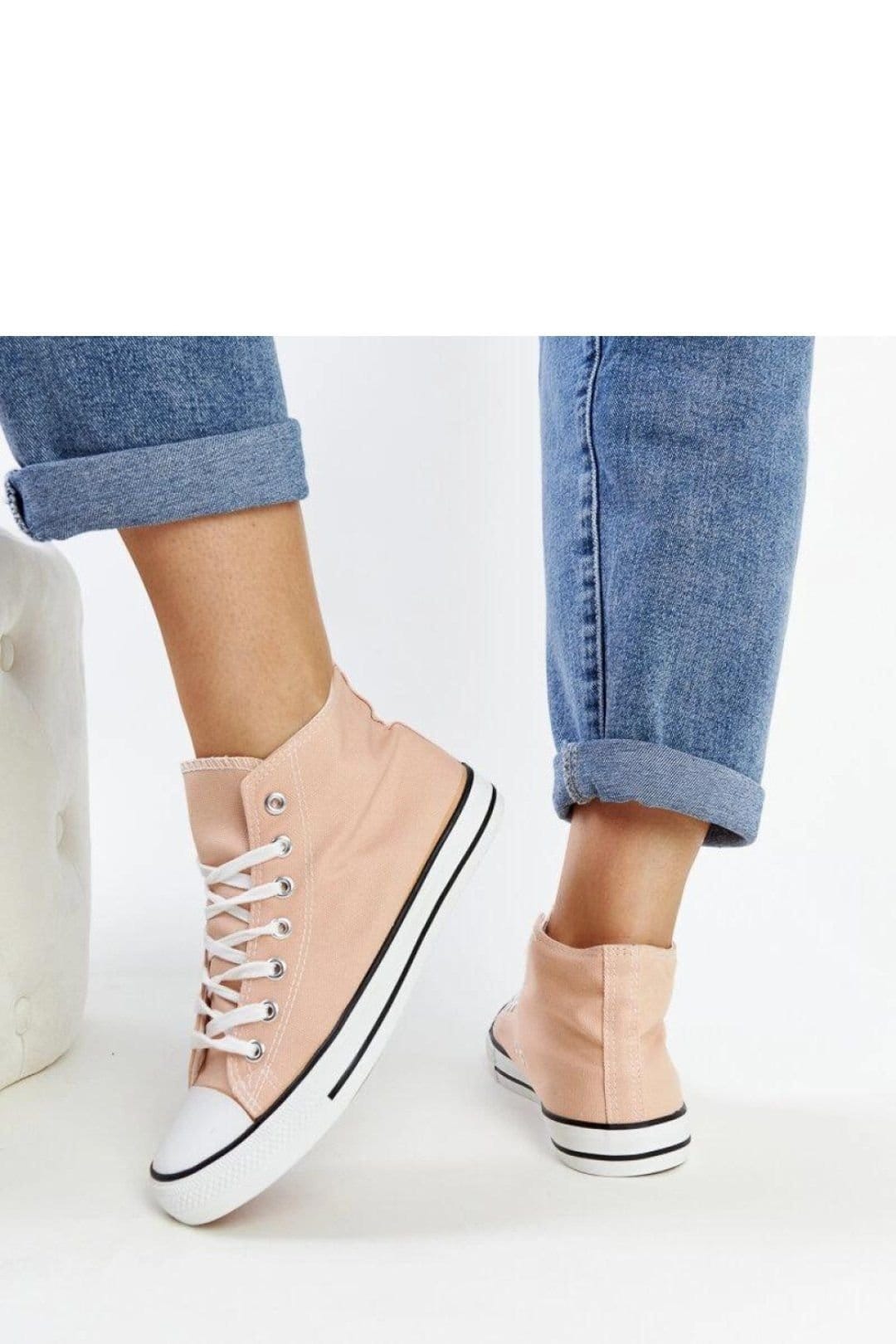 Love Lace Love Lace Women's Eliska Light Pink High Top Summer Breathable Fabric Sneakers - 4