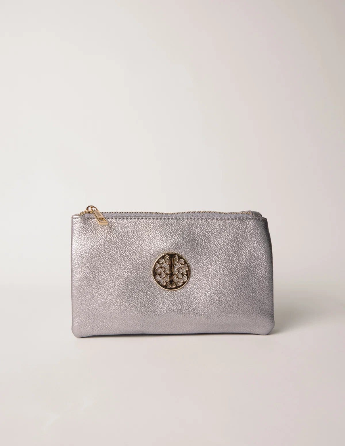 Blue Vanilla Detailed Zip Up Purse With Detachable Strap - 4