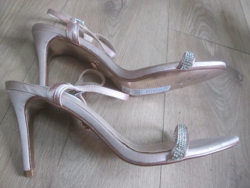 Dorothy Perkins Dorothy Perkins size 7 pink blush sparkle high heel peep toe sandals Shoes Brand new with tags