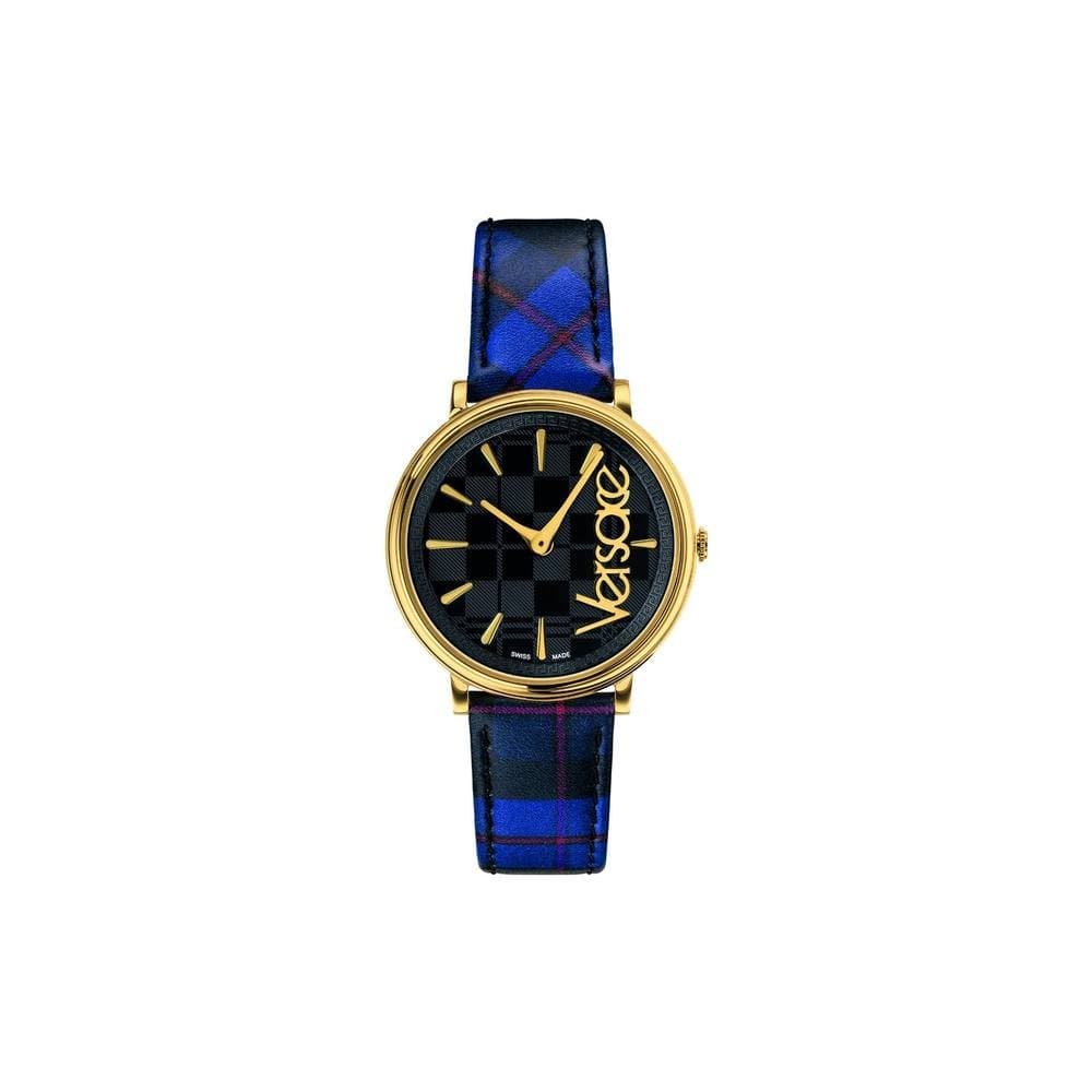 Versace Versace Women's VE8100218 V Circle 38mm Quartz Watch in Blue