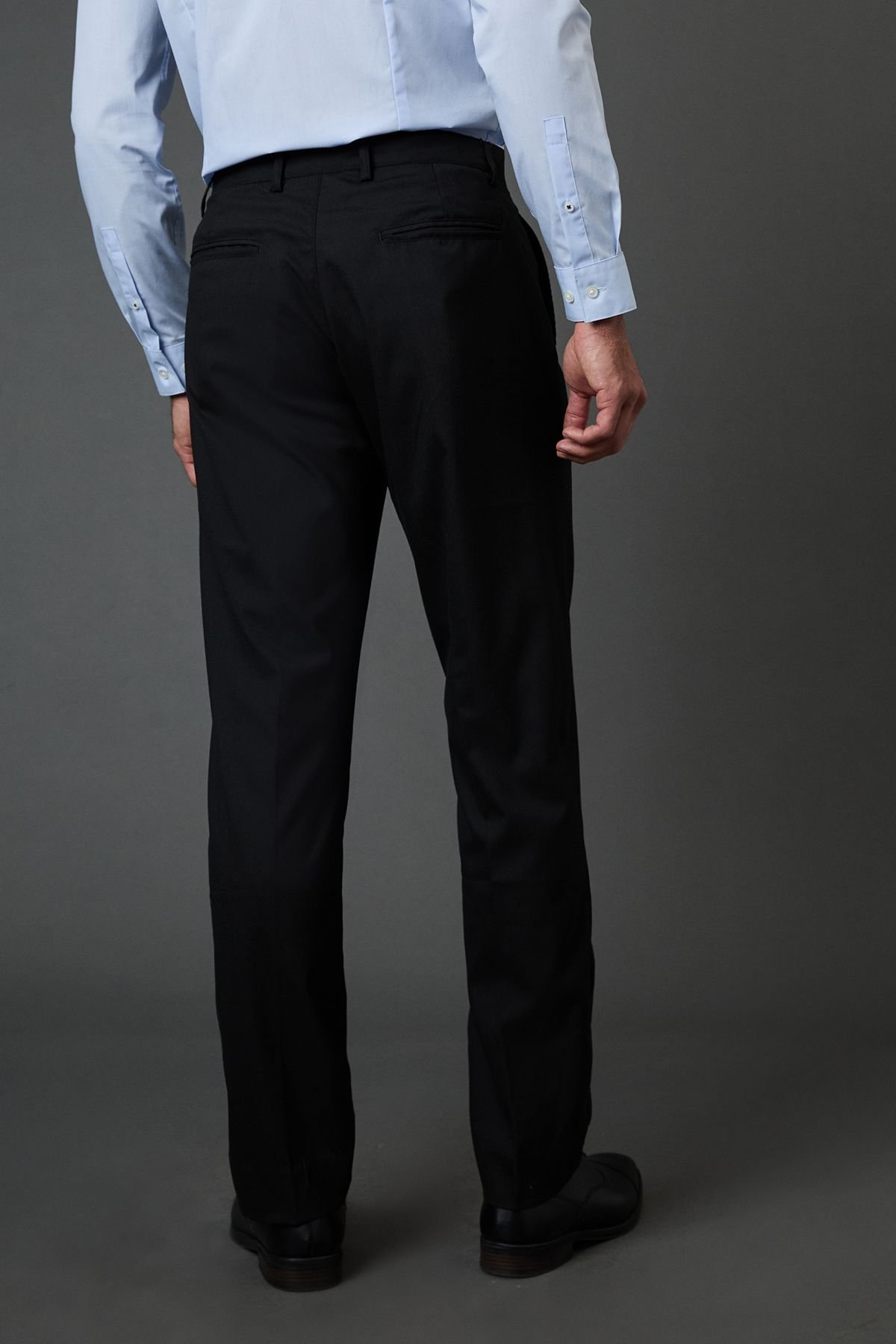 Burton Burton Men's Black Slim Fit Smart Trousers - 4