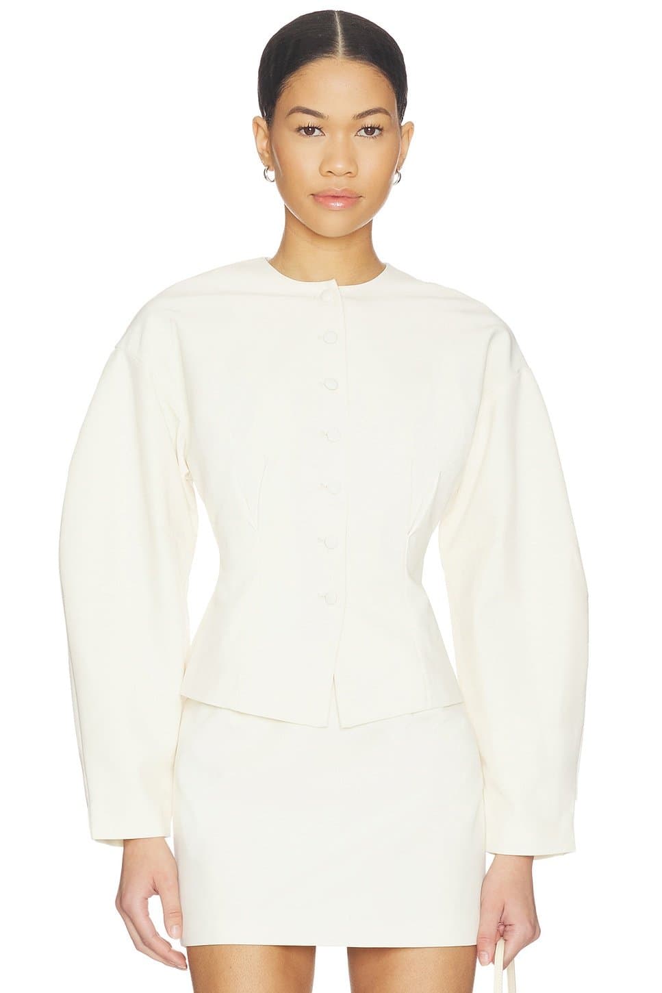 revolve Revolve Ivory Mamie Blazer in Ivory