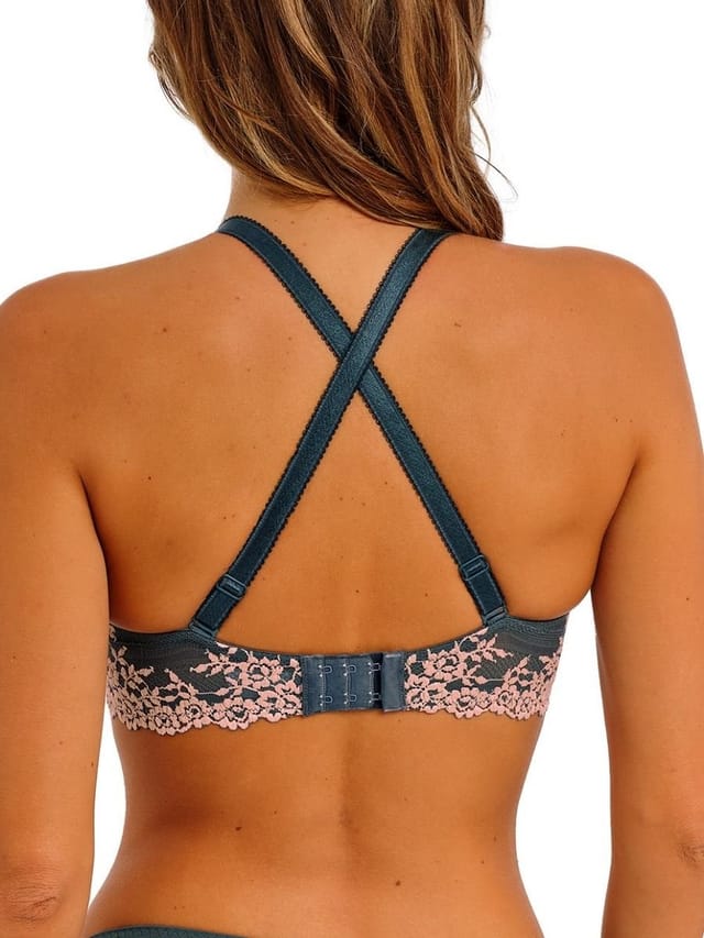 Wacoal Wacoal Women's Embrace Lace Plunge Underwire Bra in Grey - 3