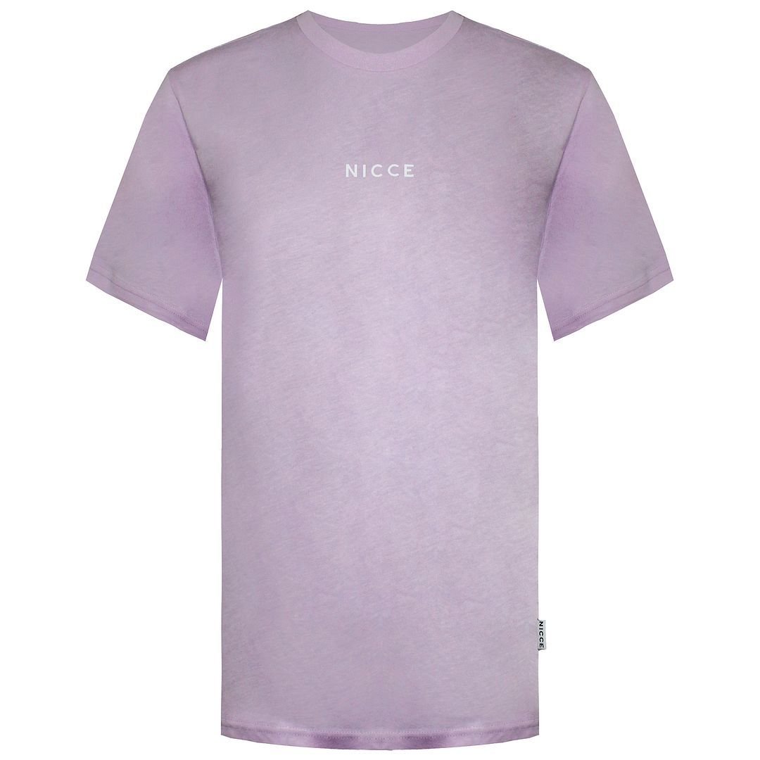 Nicce Nicce Men's Short Sleeve Crew Neck Pullover Light Pink Cotton T-shirt - 2