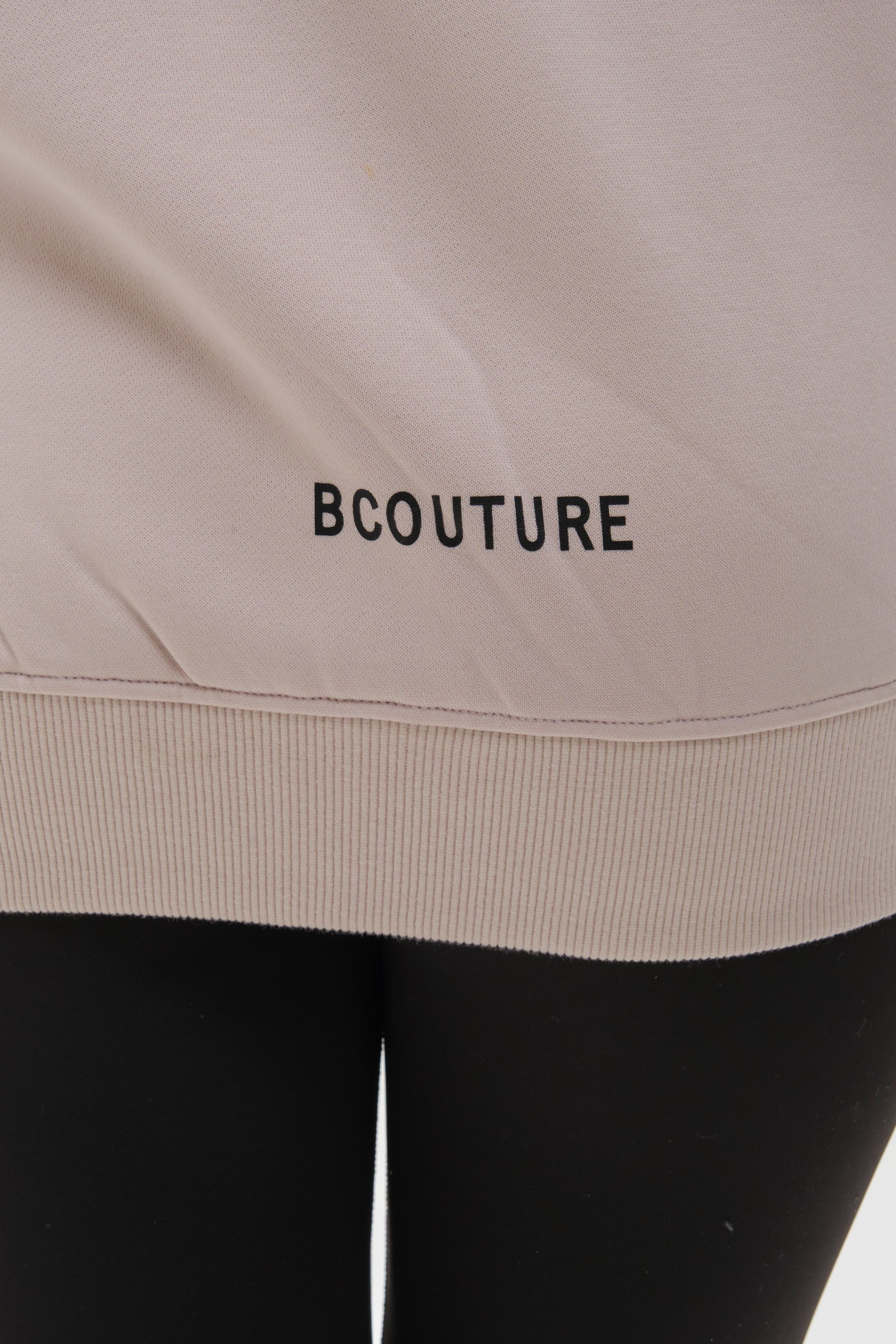 BCouture BCouture Women's Leggings & Oversized Hoodie Set in Light Stone - 4