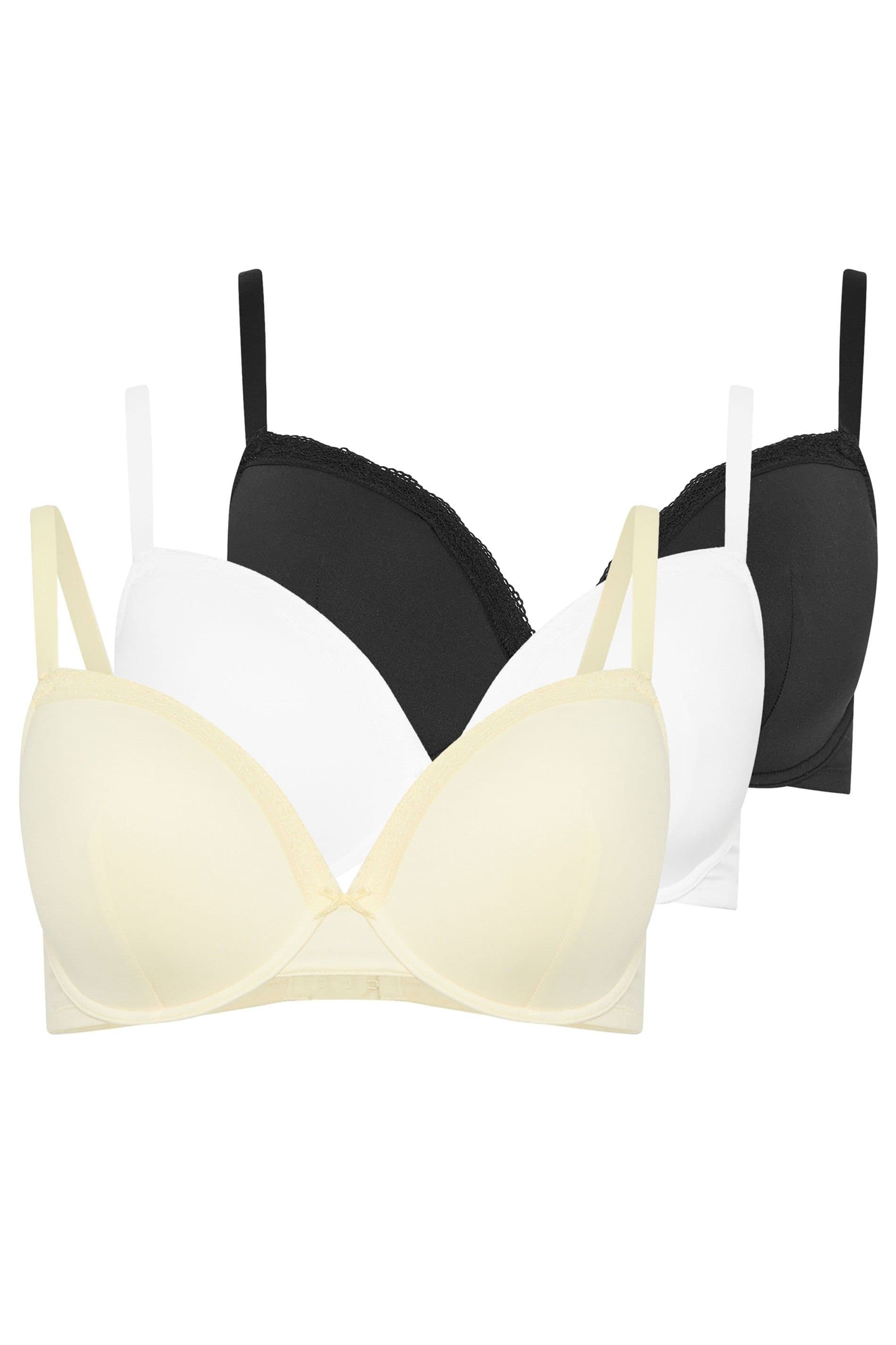 Yours Yours Women's 3 Pack Moulded Underwired T-Shirt Bras
