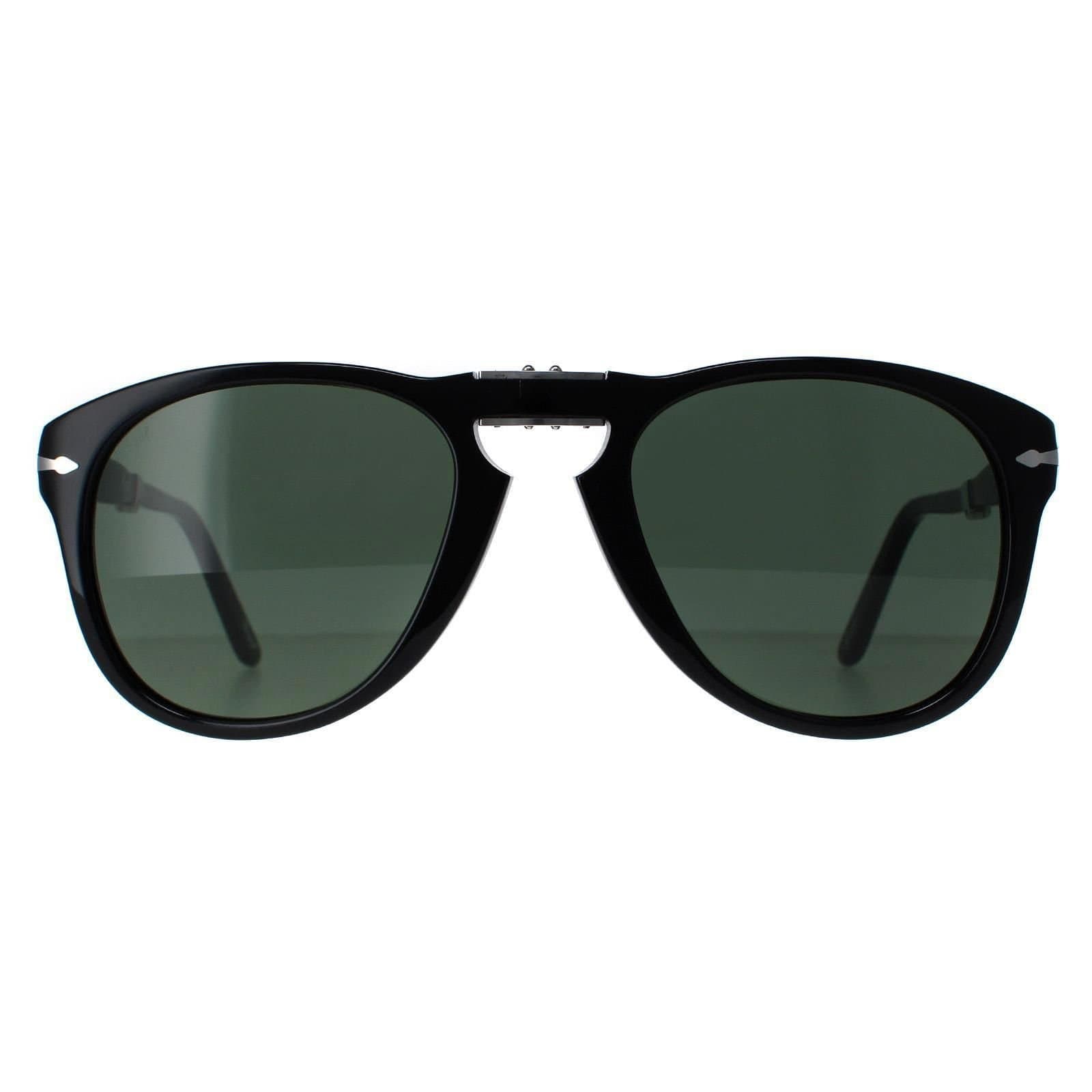 Persol Persol Men's Round Black Green Sunglasses
