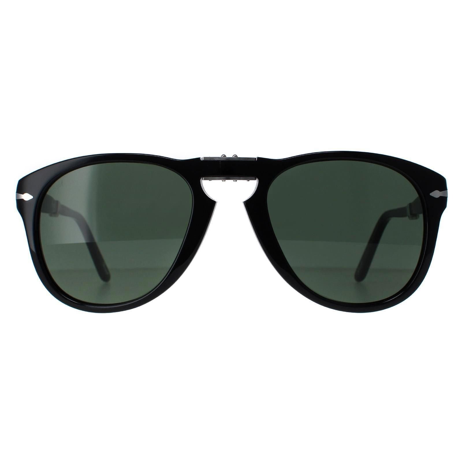 Persol Persol Men's Round Black Green Sunglasses - 2