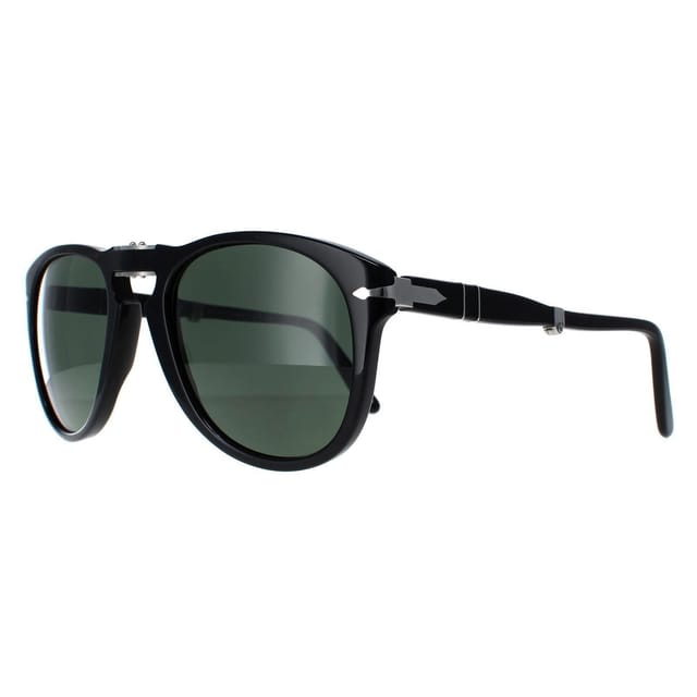 Persol Persol Men's Round Black Green Sunglasses - 2