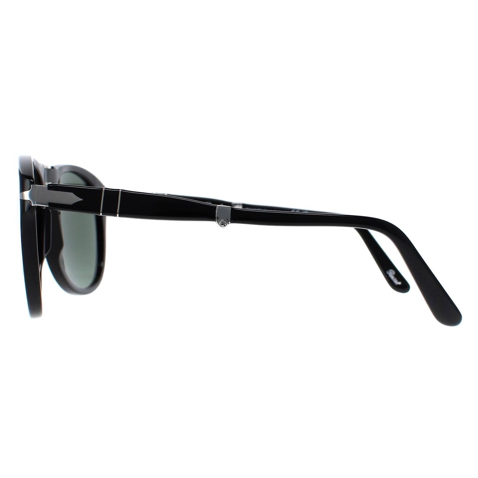 Persol Persol Men's Round Black Green Sunglasses - 4