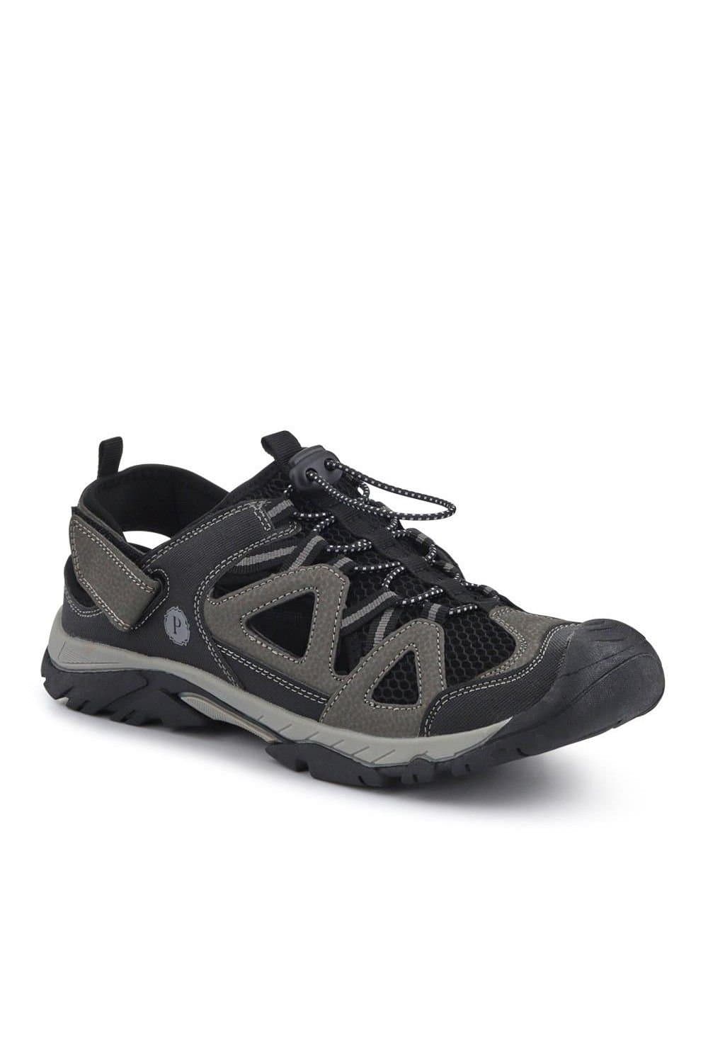 Pavers Pavers Men's Durable Walking Sandals in Grey