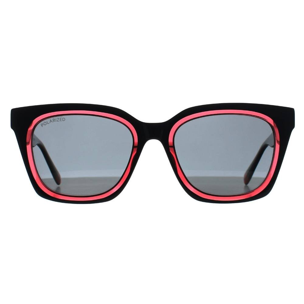 Benetton Benetton Women's Square Solid Black Pink Dark Grey BE5086 - 1