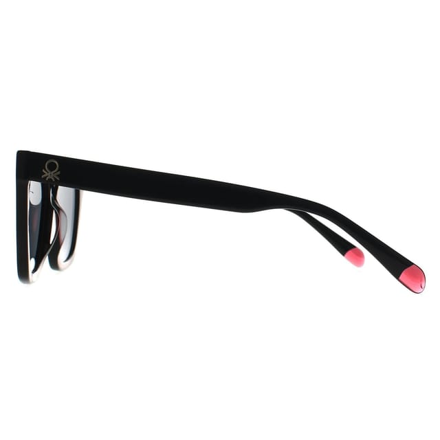 Benetton Benetton Women's Square Solid Black Pink Dark Grey BE5086 - 3