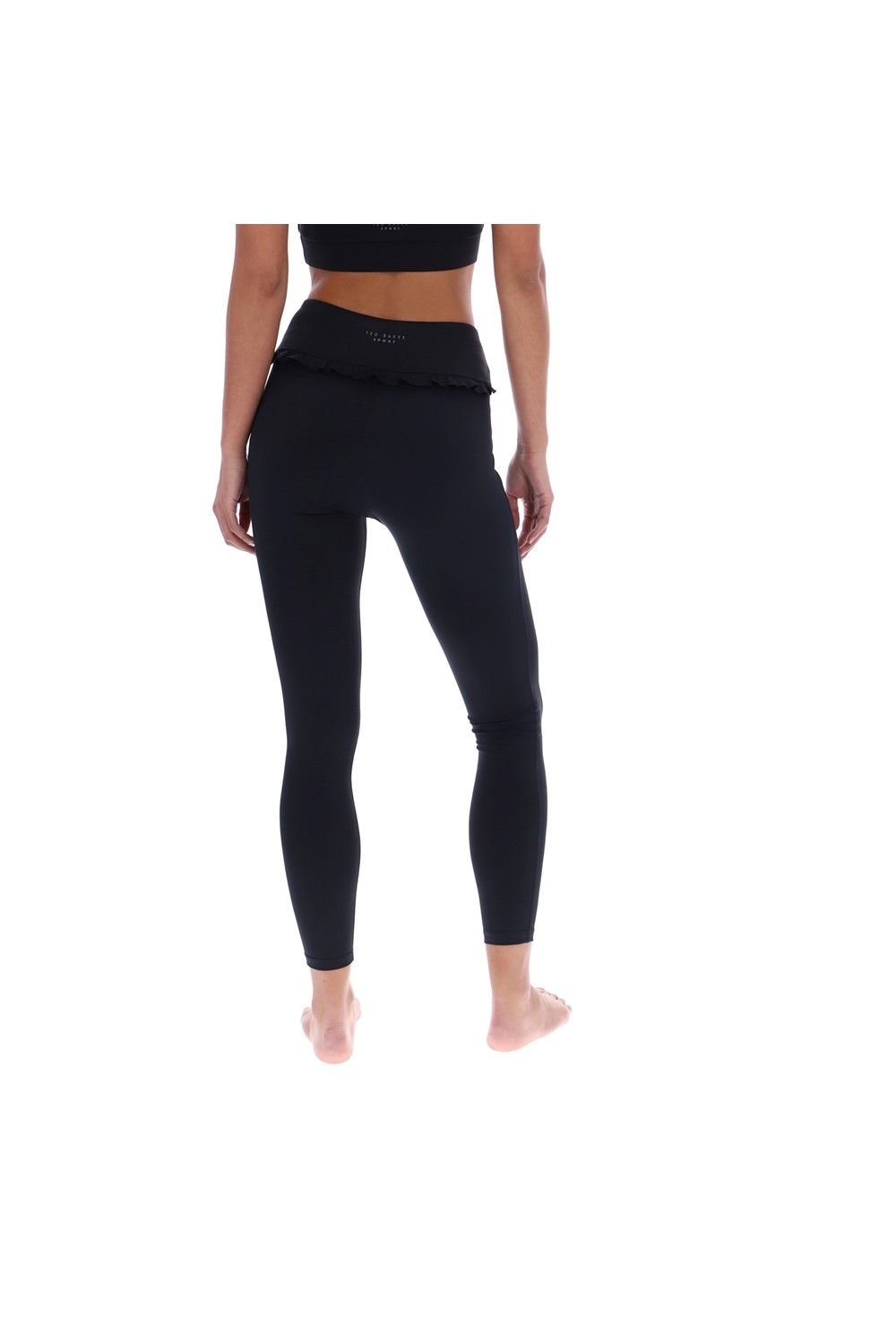 Ted Baker Ted Baker Women's Agnes Comfort Ruffle Yoga Leggings in Black - 2