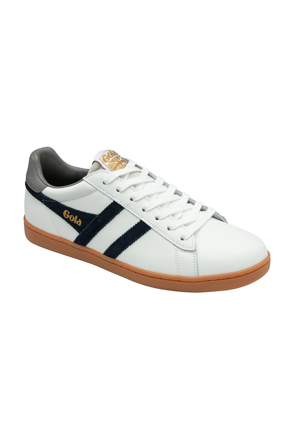 Gola Classics Gola Classics Men's 'Equipe II' Leather Lace-Up Trainers in White - 3