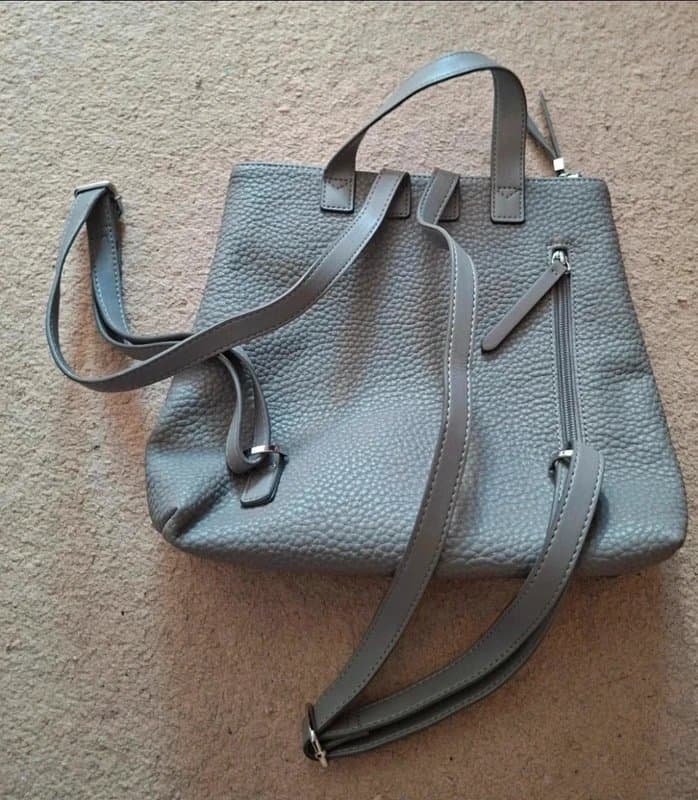 Fiorelli Fiorelli Finley Grey Backpack Faux Leather Work Smart Everyday Bag Rrp £69
