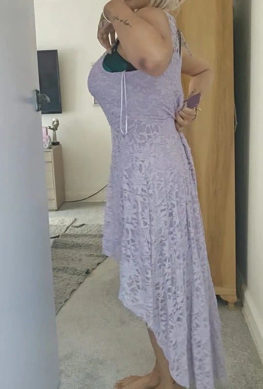 Quiz Quiz drop hem lace dress gown new never worn garden party race day