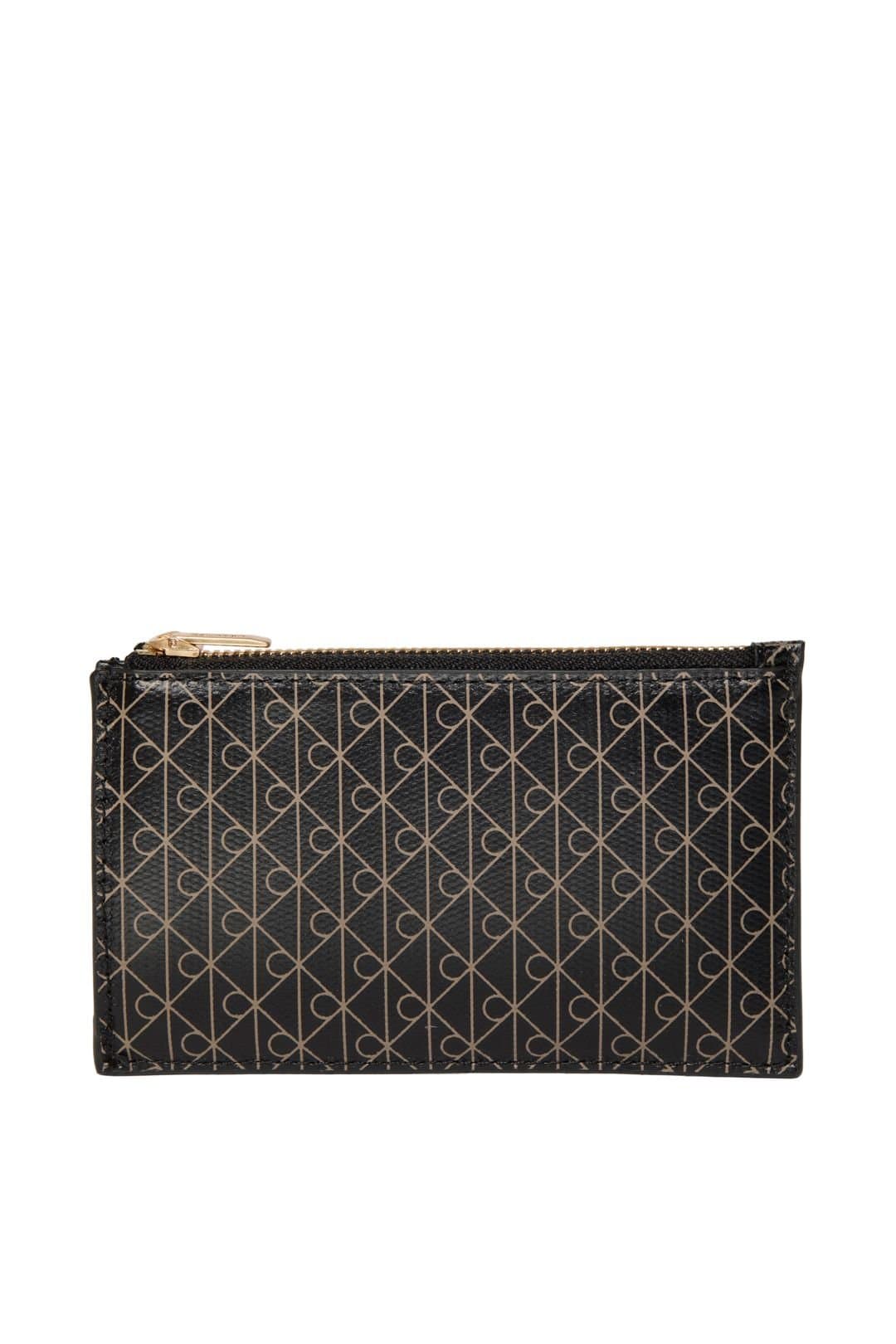 Calvin Klein Calvin Klein Women's Emblem Aop Top Zip Cardcase Black Aop