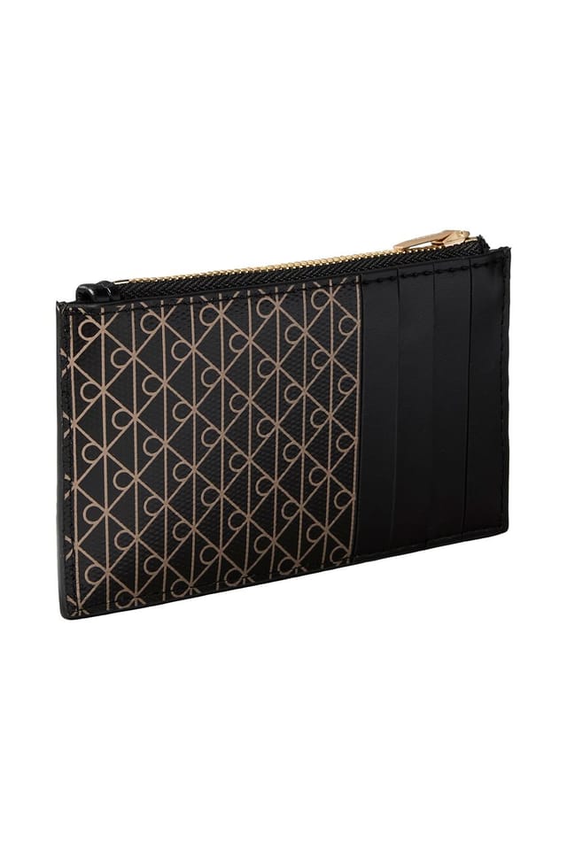 Calvin Klein Calvin Klein Women's Emblem Aop Top Zip Cardcase Black Aop - 2