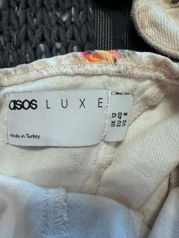 ASOS ASOS Luxe denim structured mini dress