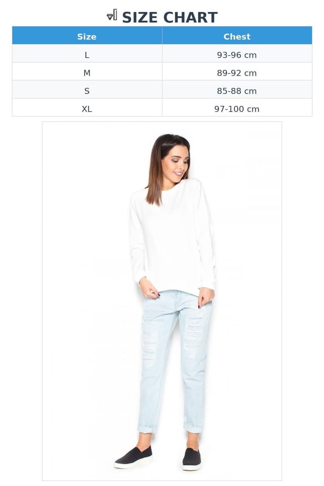 Love Lace Love Lace Women's Soft Knit Sweatshirt Blouse With Back Bow Style 77309 in White - 3