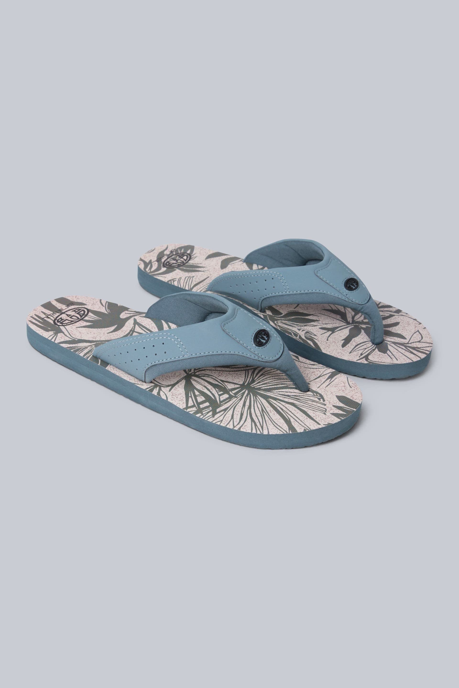 Animal Animal Men's Jekyl All Over Printed Flip Flop in Pale Green
