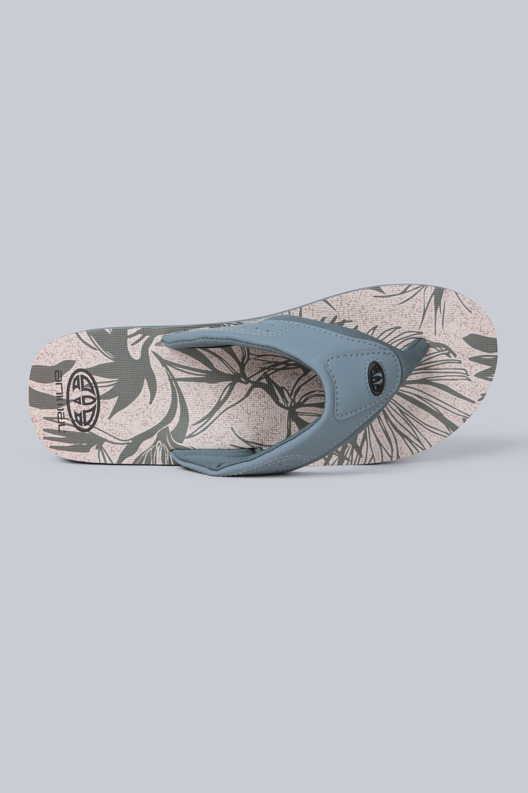 Animal Animal Men's Jekyl All Over Printed Lightweight Flip Flop in Pale Green - 2