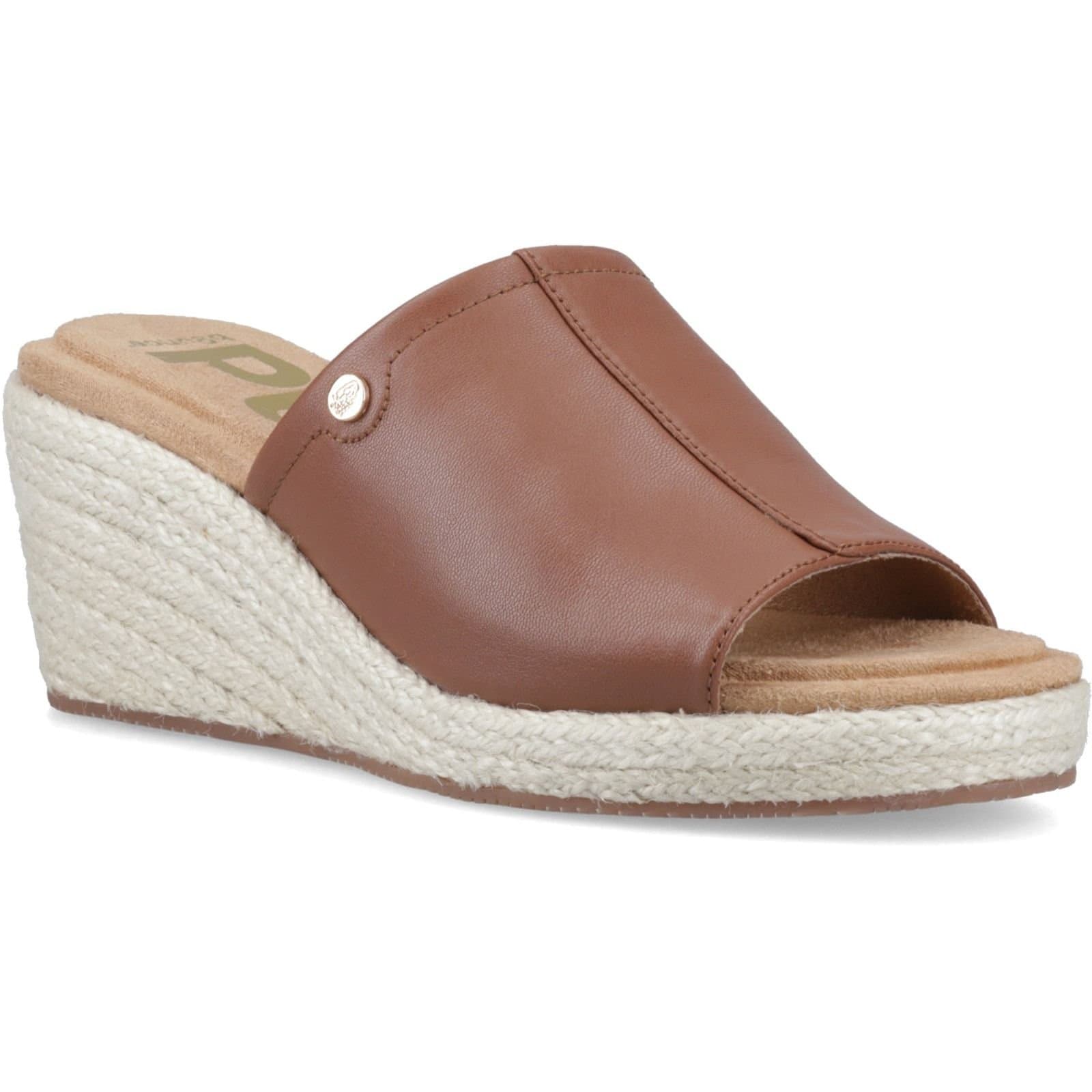 Hush Puppies Hush Puppies Women's Willow Rattan Slide in Tan