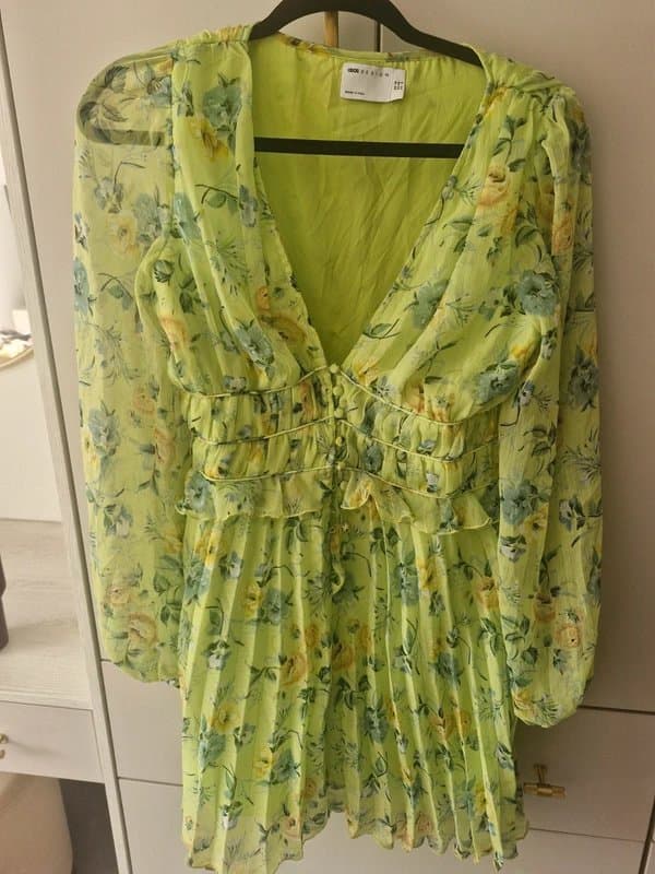 ASOS Green floral Dress