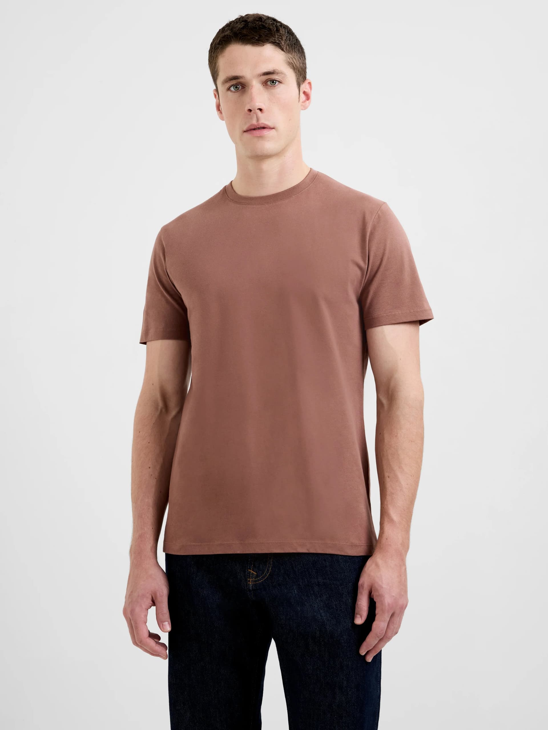 French Connection Short Sleeve T-Shirt Russet Brown