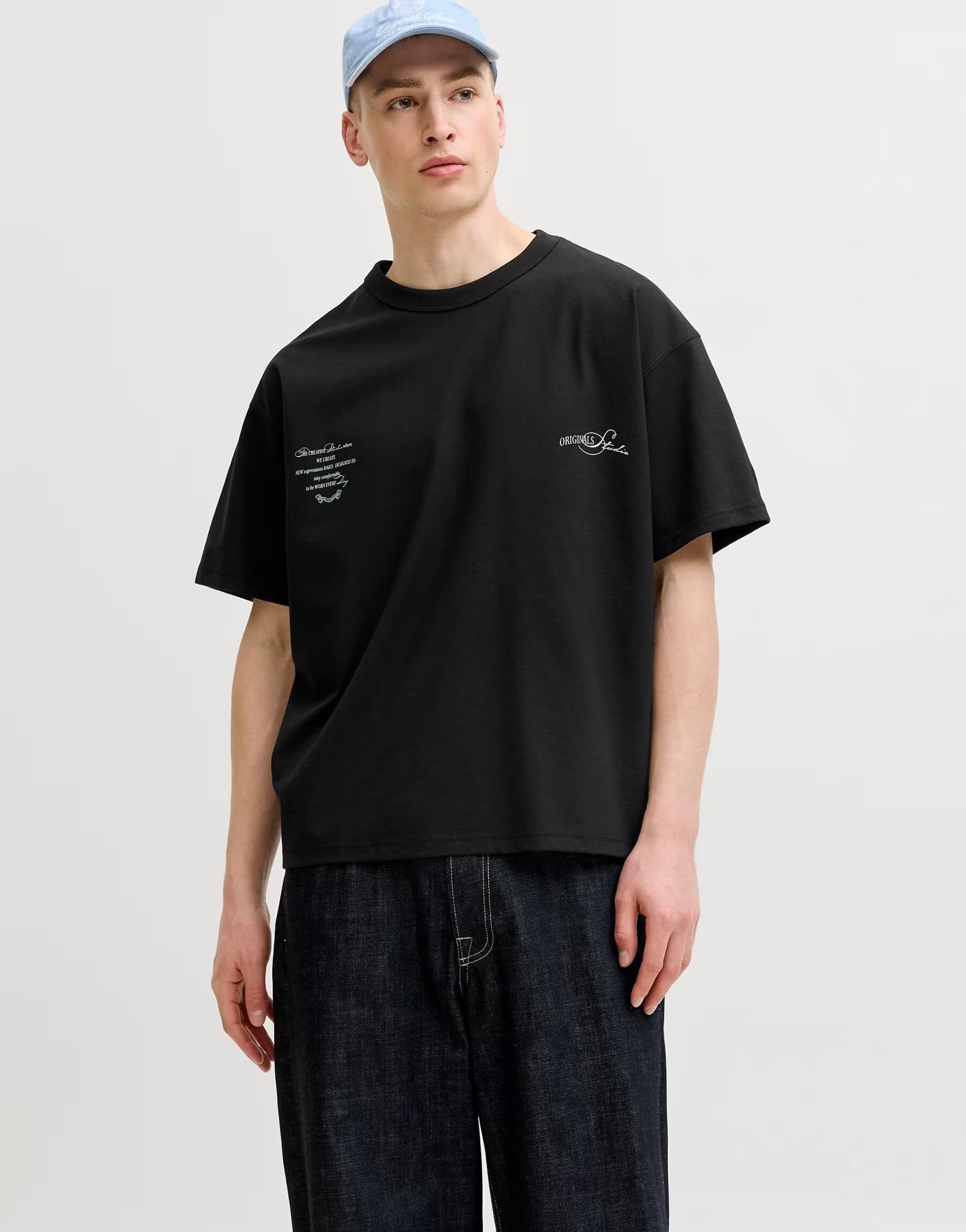 ASOS Jack & Jones T-shirt in black