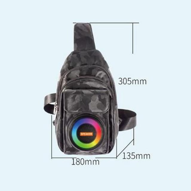 Quipulse Quipulse Men's Style 2 Multifunctional Bluetooth Speaker Backpack in Black - 2