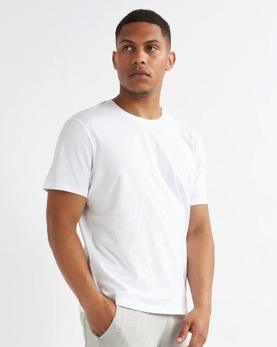 Alse Studio Alse Studio Men's 100% Premium BCI Cotton Men Crewneck Basic T-Shirt in White - 3